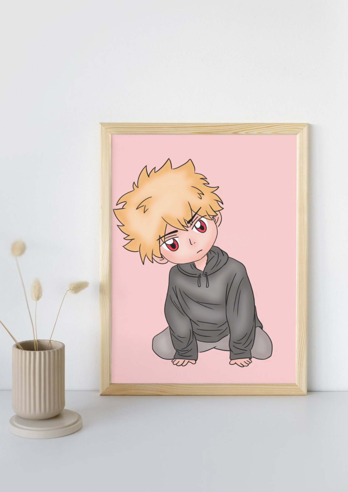Print Fan Art "Bakugo Bébé - My Hero Academia" - L'Héros Explosif en Miniature !