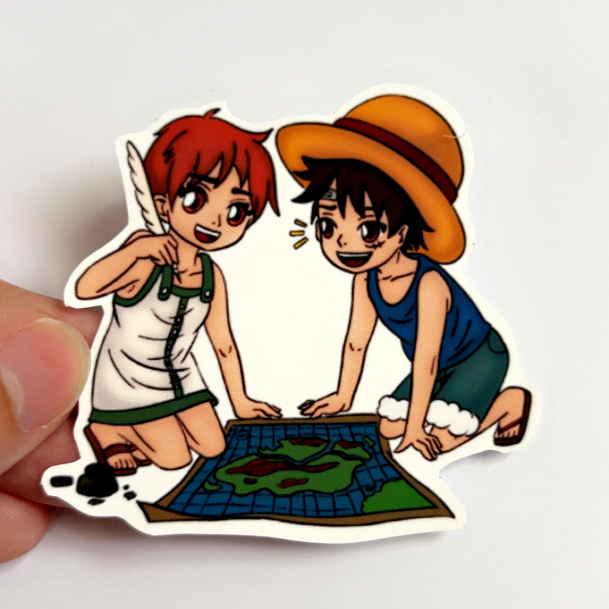stickers-one-piece-nami-luffy