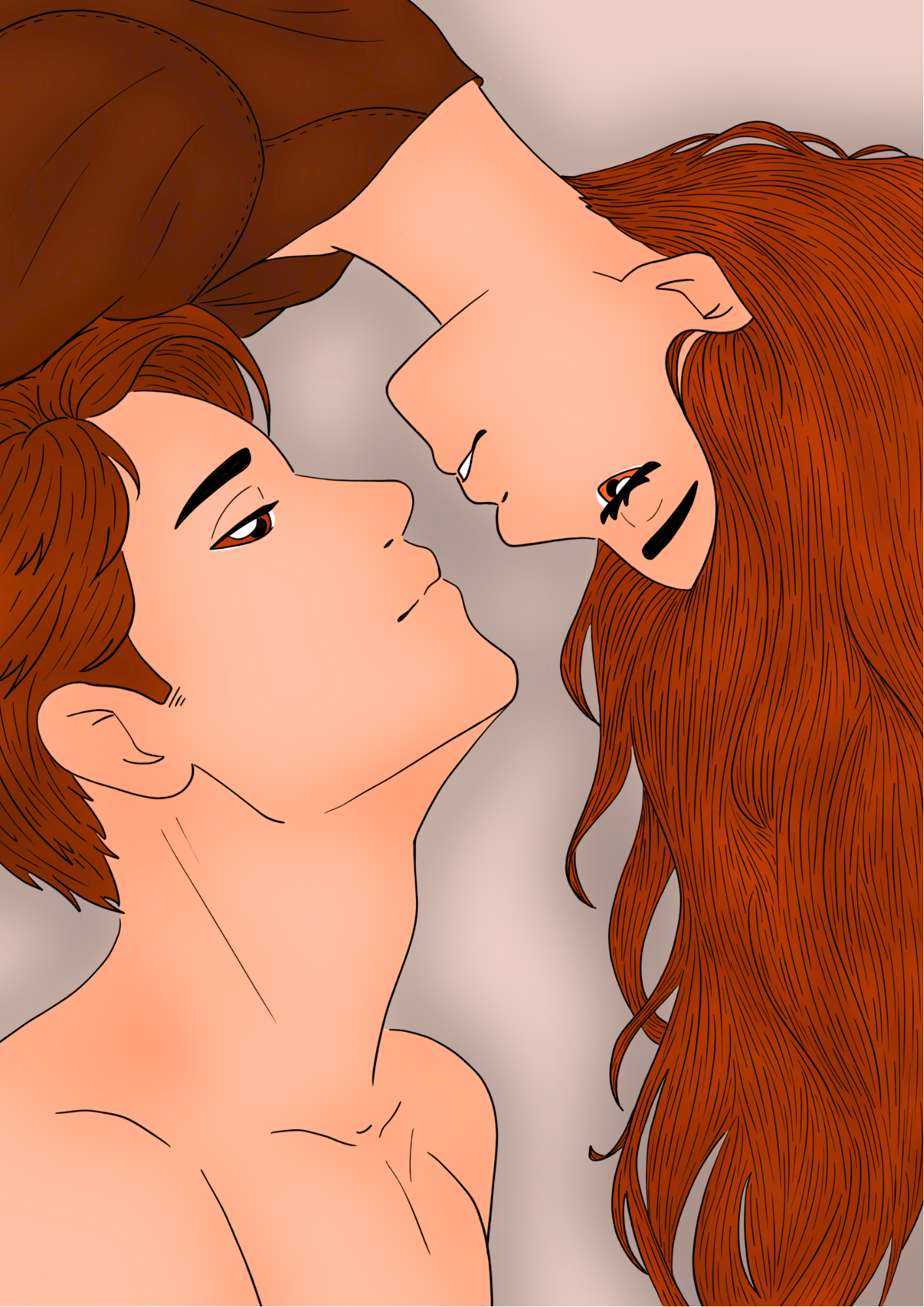 L’Étreinte du Regard : Print Illustration Romance