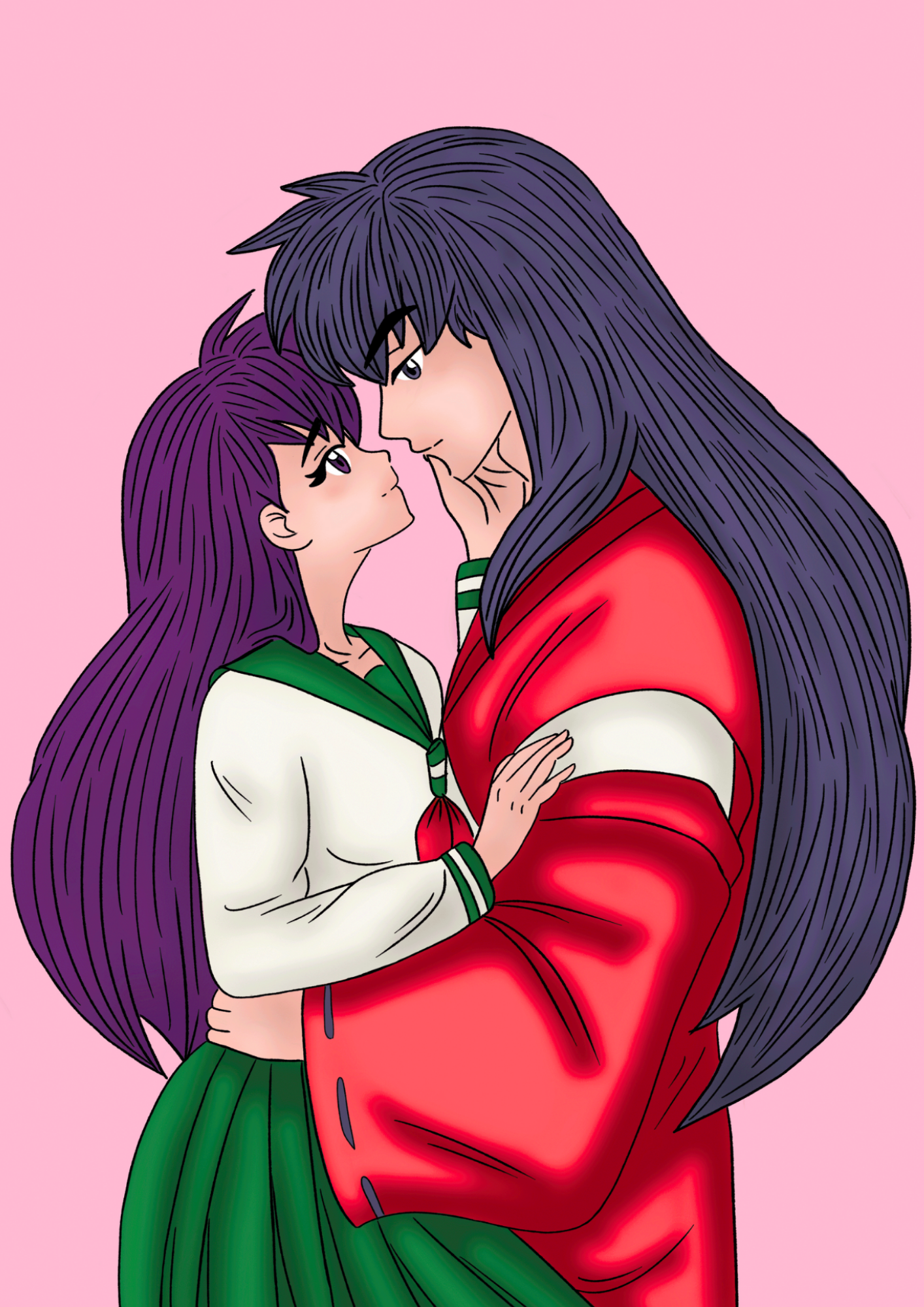 Inyuasha- Fan Art/ Portrait-Kagomer-Inuyasha