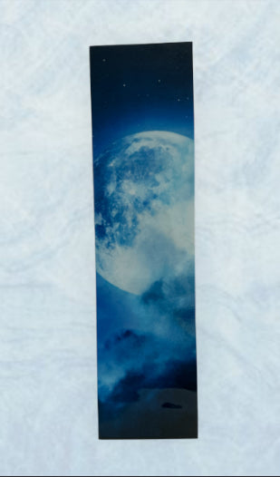 Marque page Pleine lune bleu