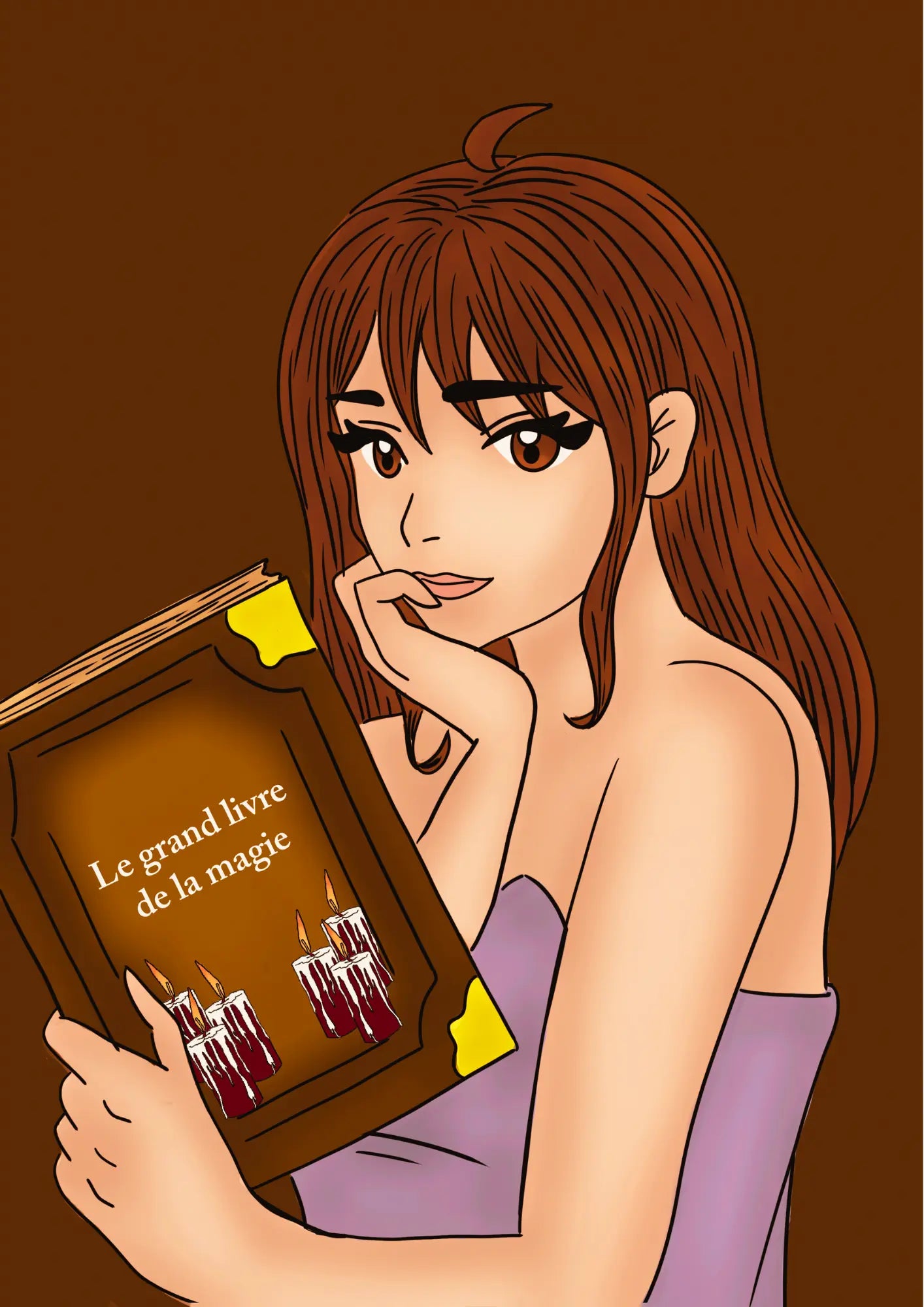 illustration Portrait d'une sorcière
