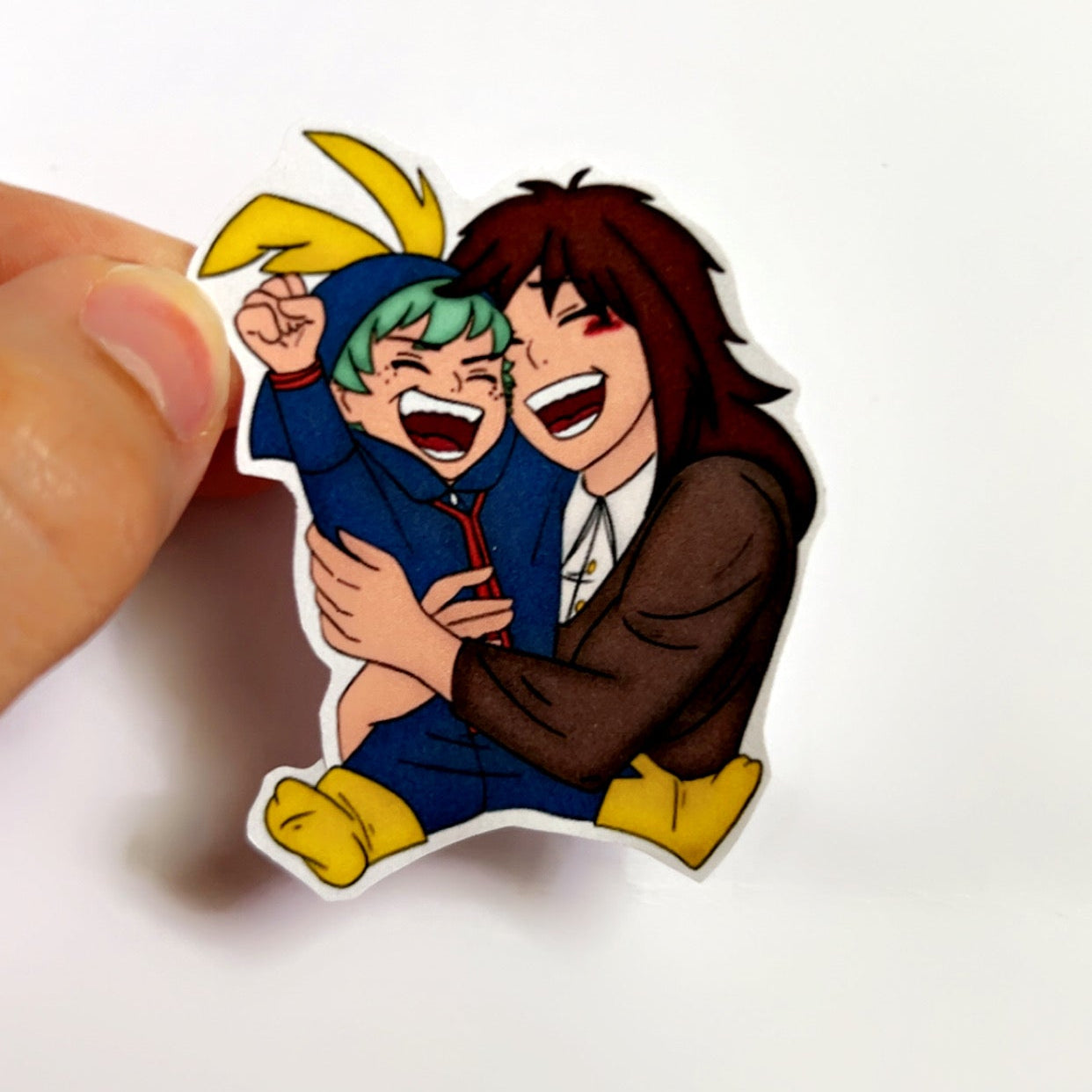 Stickers-my-hero-academia-Izuku-enfant&mère