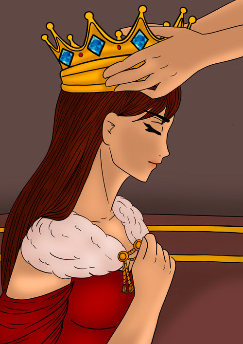 illustration le couronnement d'une reine