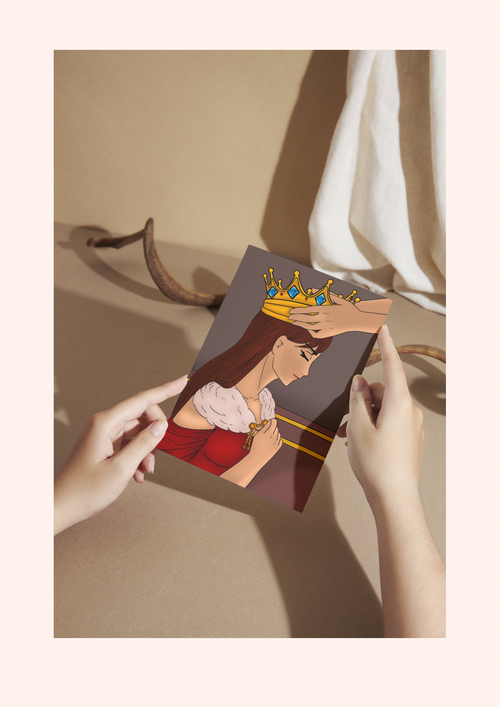 illustration le couronnement d'une reine