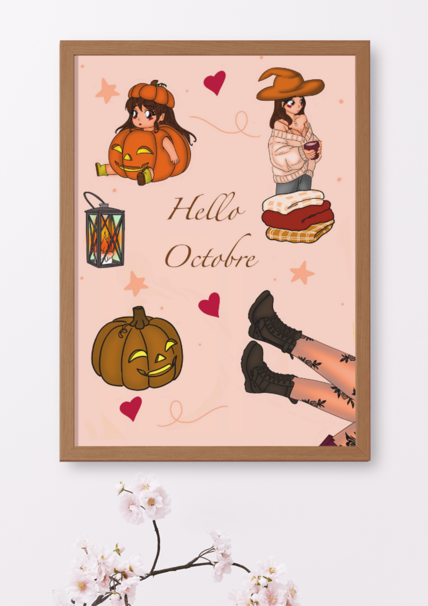 mockup-mur-Illustration-L-heure_des_citrouilles