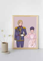 Print Fan Art "My Happy Marriage : Kiyoka & Miyo" - L'Élégance de leur Amour