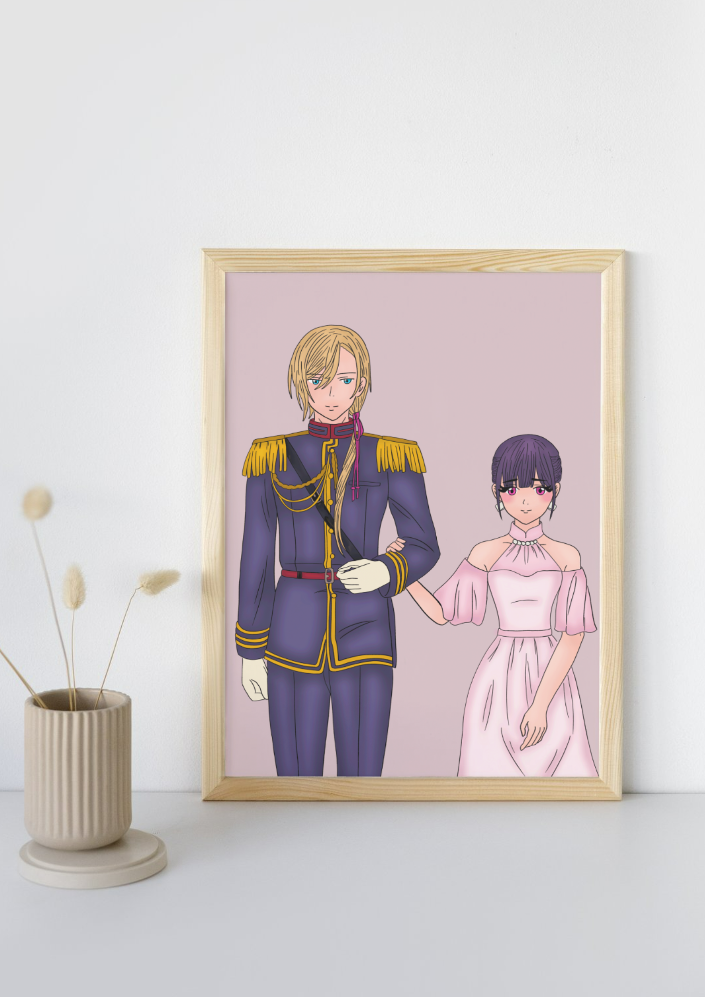 Print Fan Art "My Happy Marriage : Kiyoka & Miyo" - L'Élégance de leur Amour