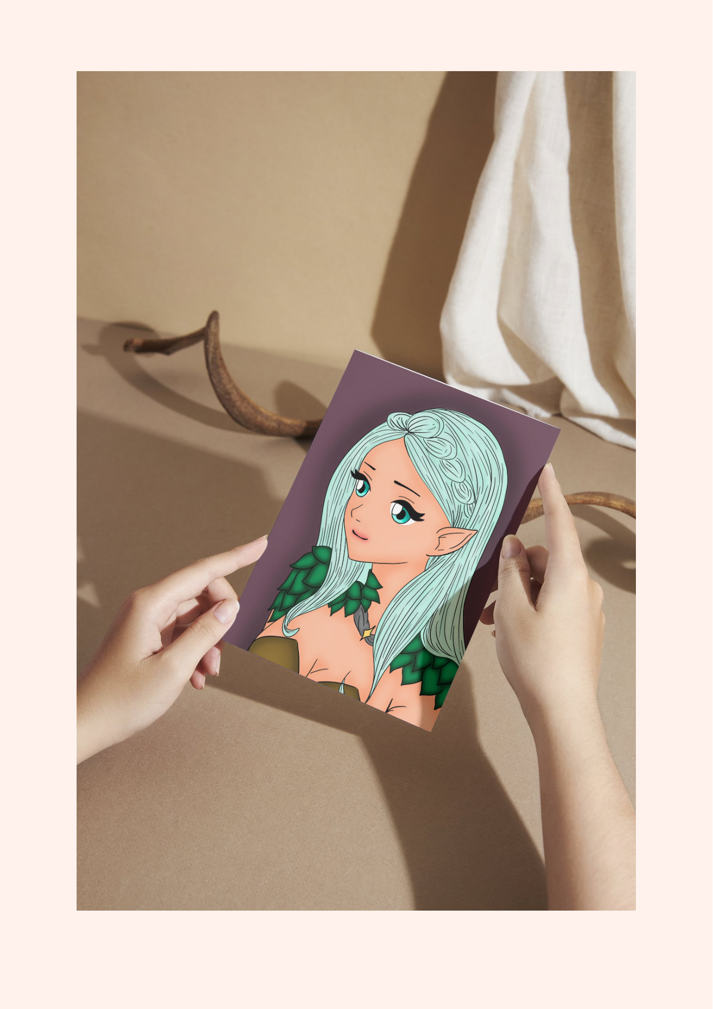 illustration portrait elfique
