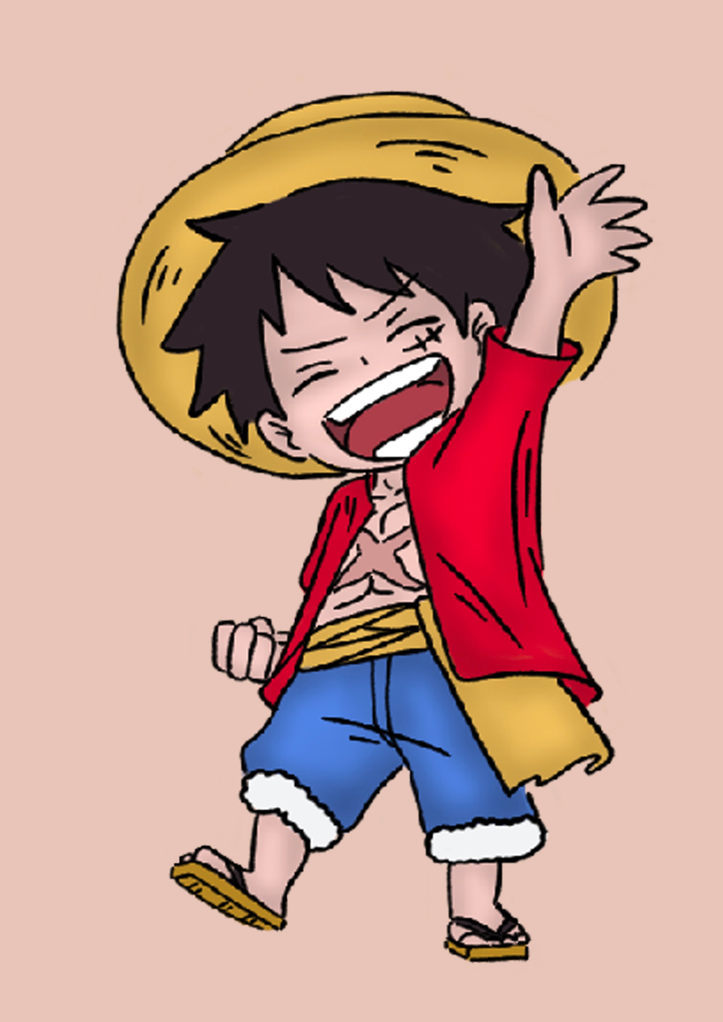 stickers one piece - luffy